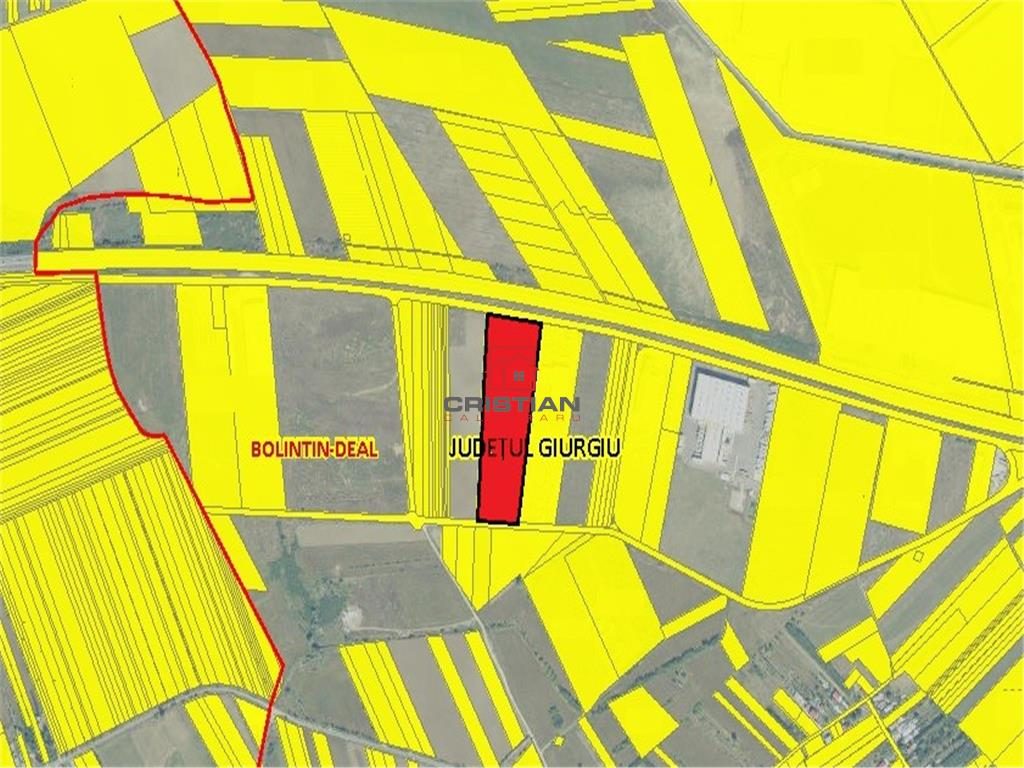 Vanzare teren Bolintin Deal - A1 - KM24, Giurgiu - 