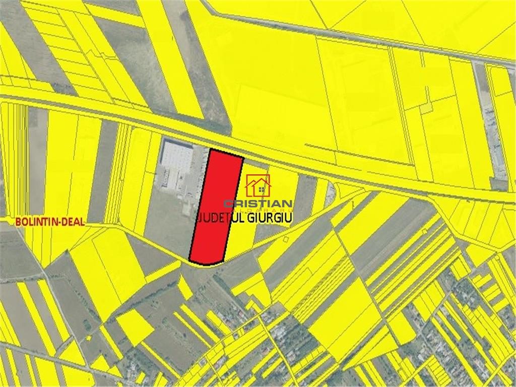 Vanzare teren Bolintin Deal - A1 - KM23, Giurgiu - 