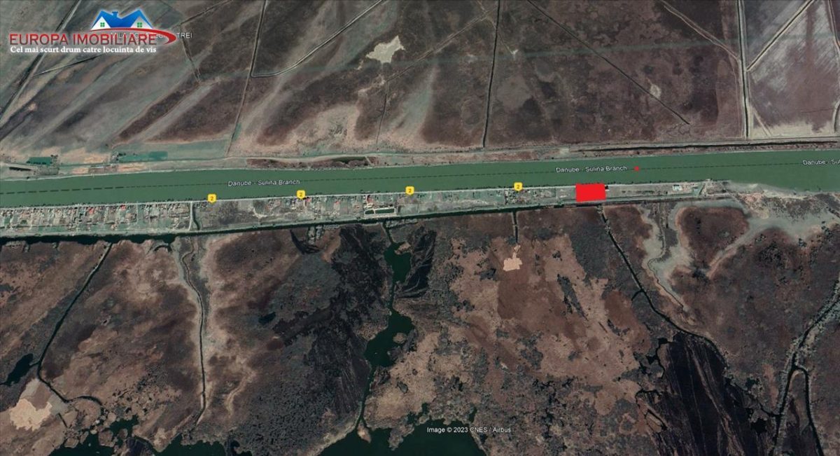 Teren intravilan de vanzare in localitatea Crisan Delta Dunarii - foto 2