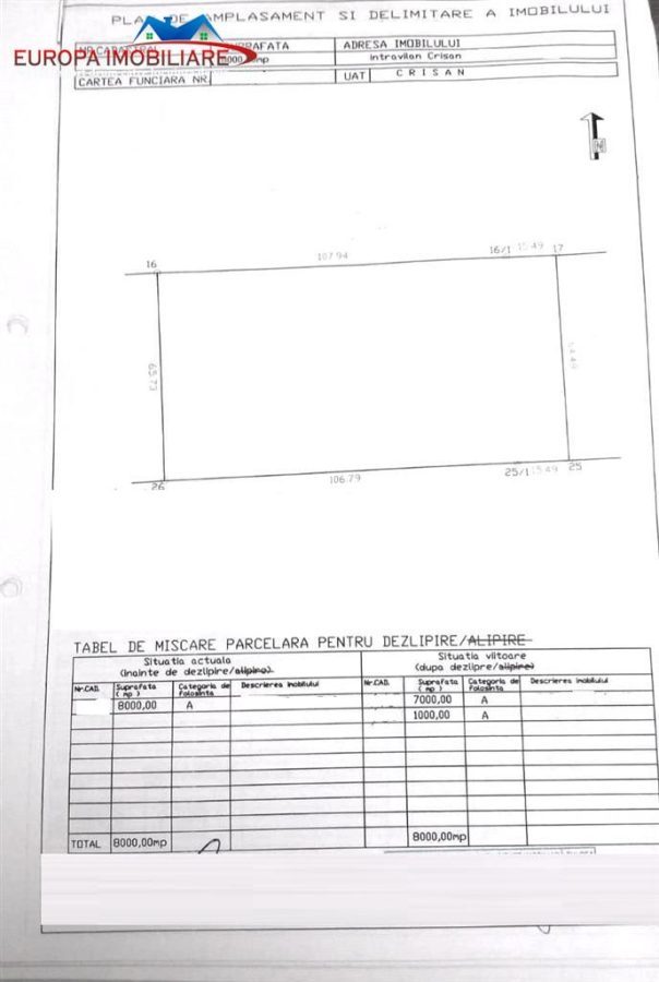 Teren intravilan de vanzare in localitatea Crisan Delta Dunarii - foto 3