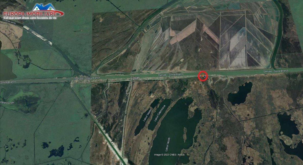 Teren intravilan de vanzare in localitatea Crisan Delta Dunarii - foto 4