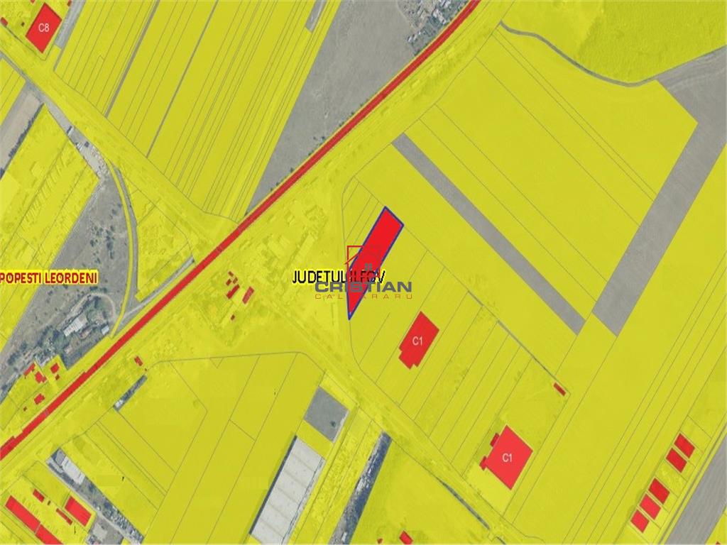 Vanzare teren Popesti Leordeni - Oltenitei - Centura, Ilfov - 