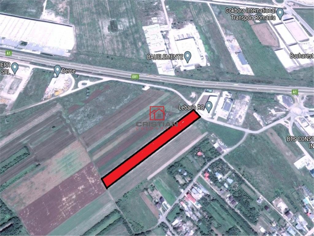 Vanzare teren Bolintin Deal - A1 - KM23, Giurgiu - 