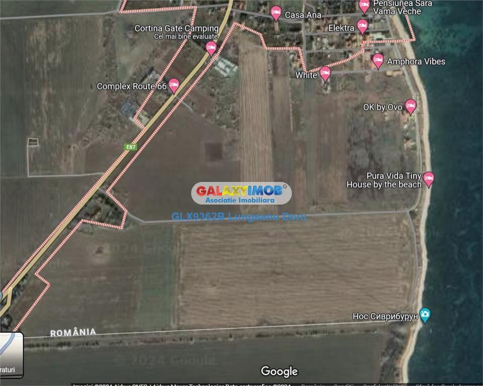 Teren intravilan 47.400 mp, Vama Veche, 200 m de Marea Neagra - foto 8