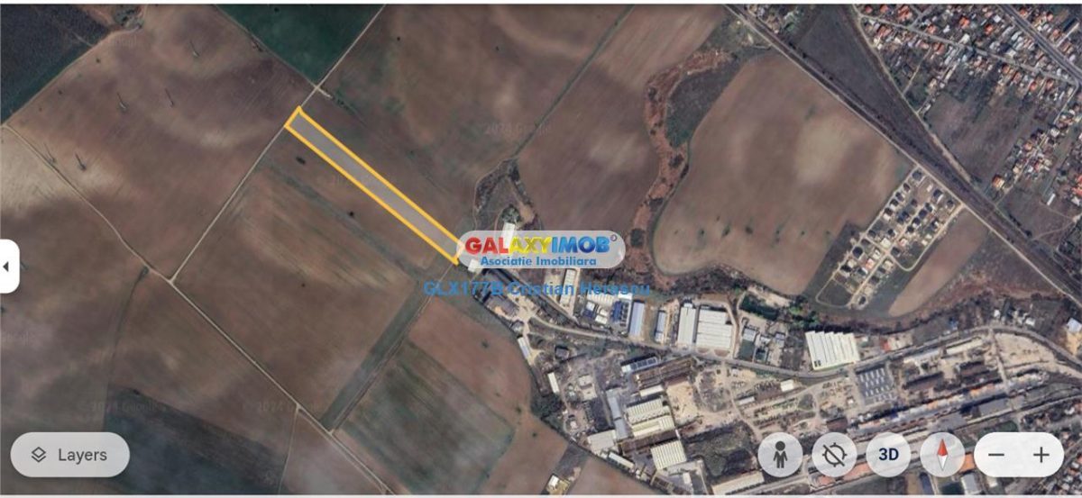 Teren industrial 17 euro/mp Chitila Oxigenului 19 914 mp deschidere 43 - 