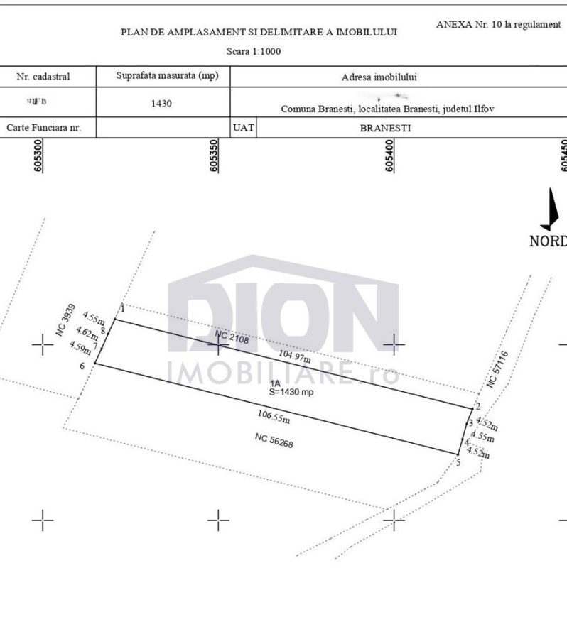 TEREN LANGA LAC 1430mp, sat. BRANESTi - foto 9