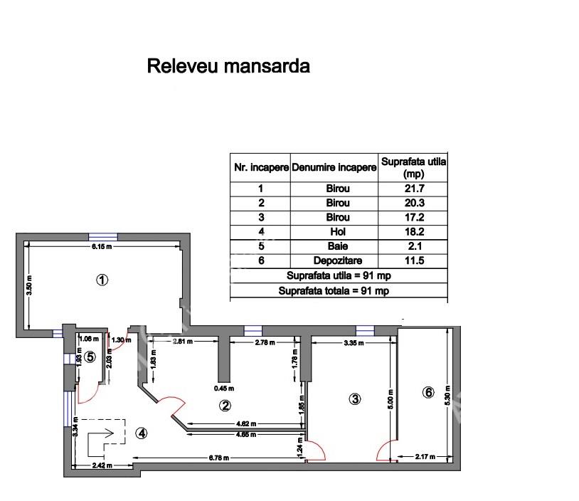 Spatiu de birouri zona Centrala 6 camere parcare privata - foto 7