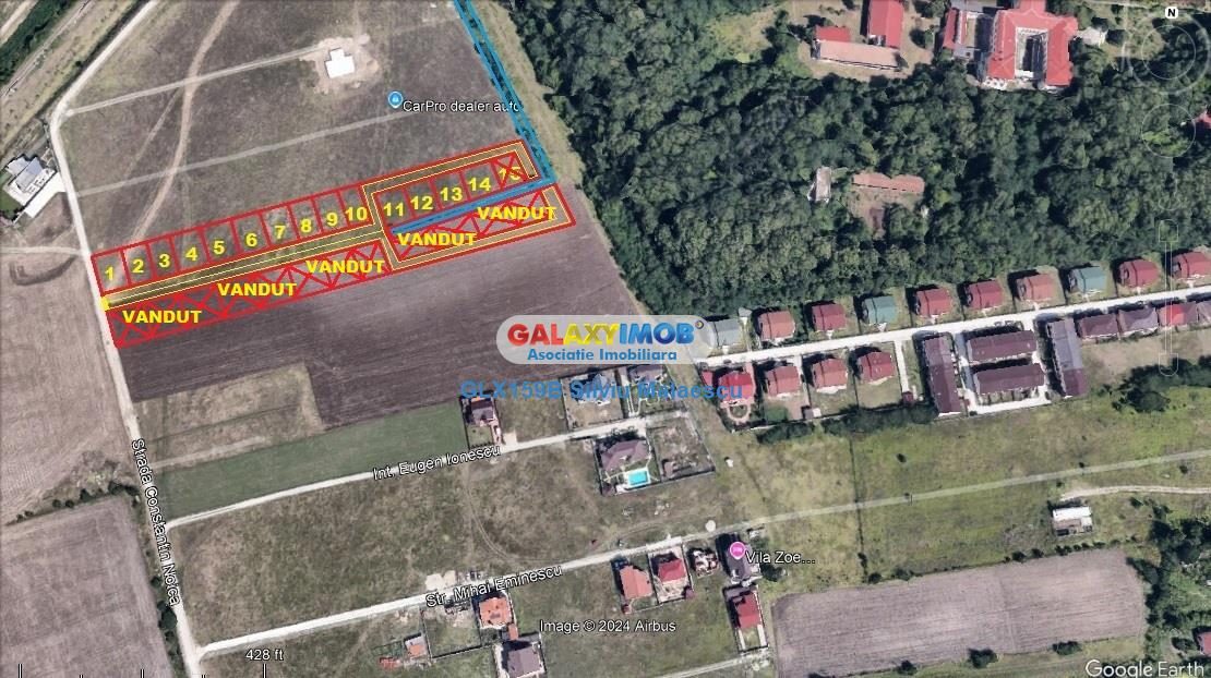 Otopeni 570 Mp (447 Mp Lotul+123 Mp cota de drum) str. C-tin Noica - foto 5