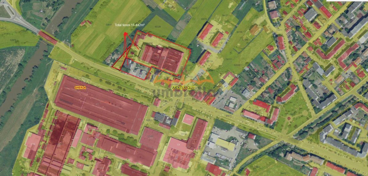 Teren de vanzare intravilan Gherla 15.618mÂ²/188â‚¬ mÂ² - foto 2