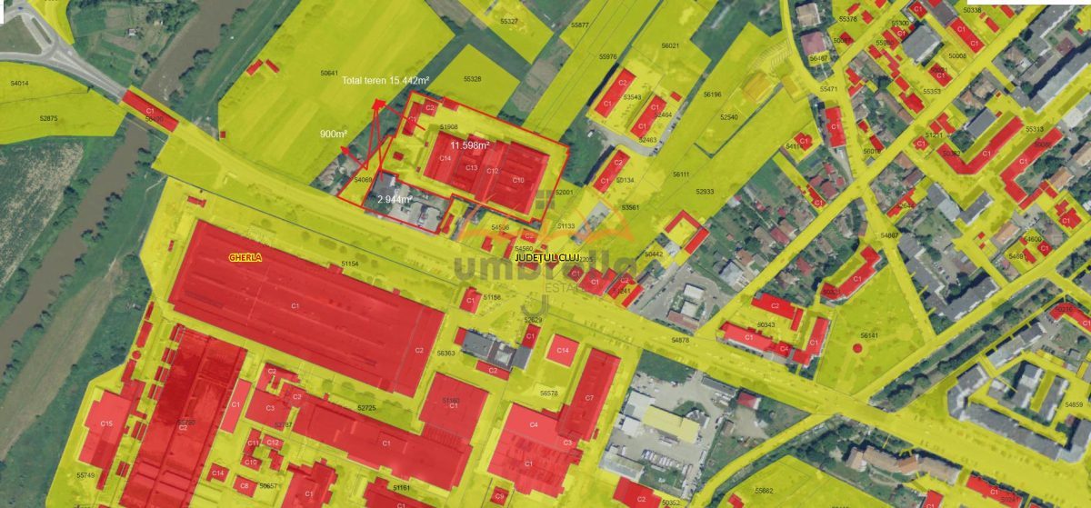 Teren de vanzare intravilan Gherla 15.618mÂ²/188â‚¬ mÂ² - foto 3