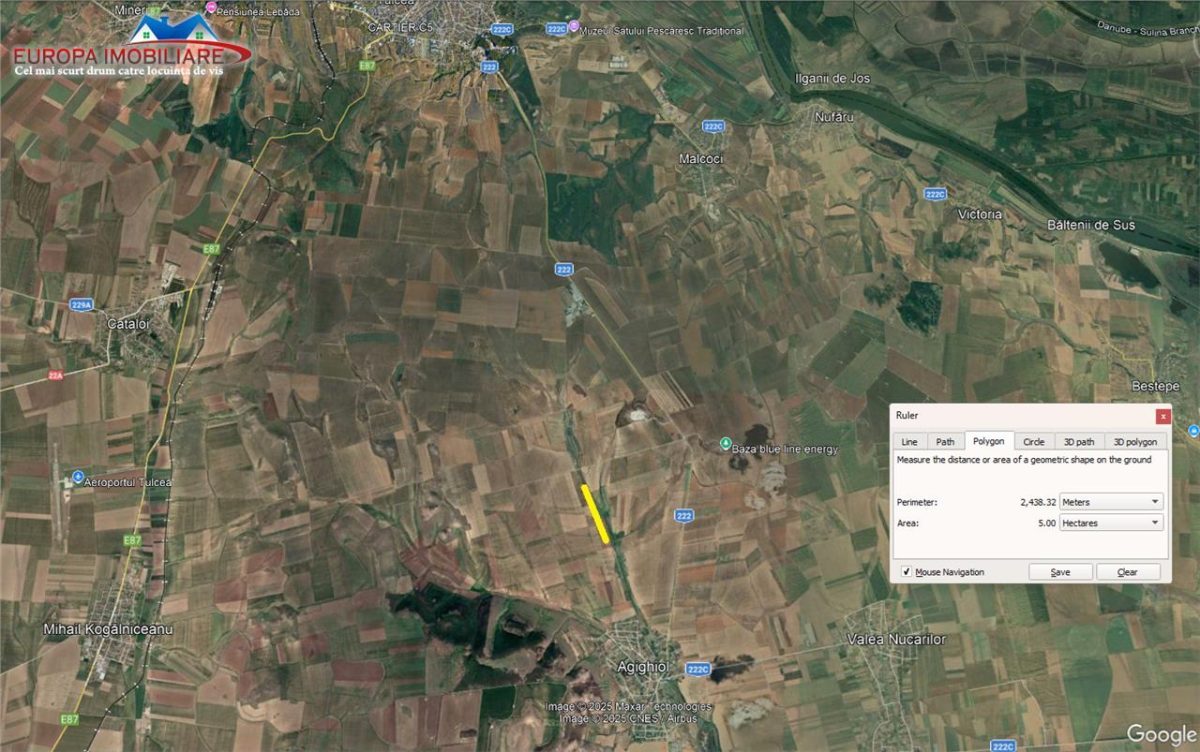 Teren agricol 5 ha  de vanzare Agighiol - foto 2