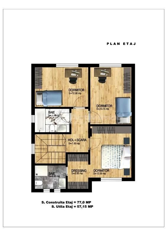 Casa individuala-Prelungirea Ghencea-Margelelor -  de la 175000E - COMISION 0 - dormitor pe parter! - foto 18